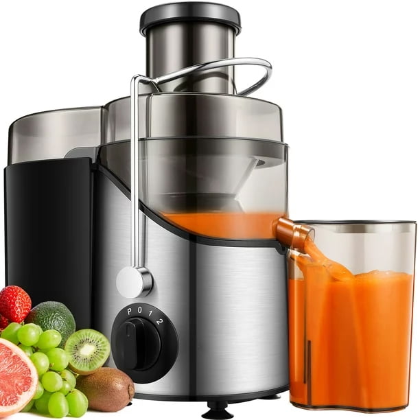 Versatile Juicer Extractor Easy Clean, 3 Speeds Control, Stainless Steel BPA Free