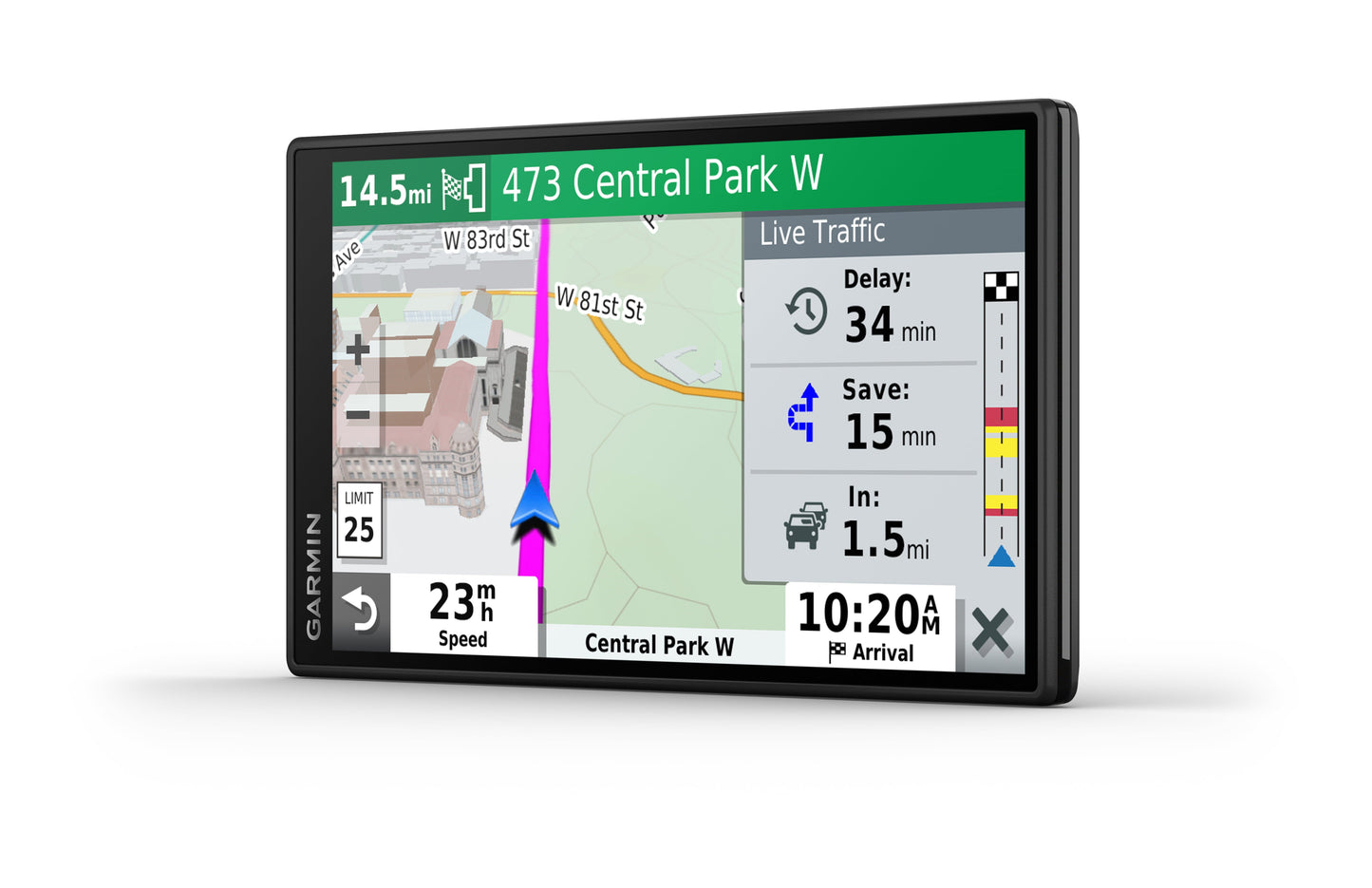 Classic Garmin DriveSmart 55 GPS with Traffic, 5.5" Screen