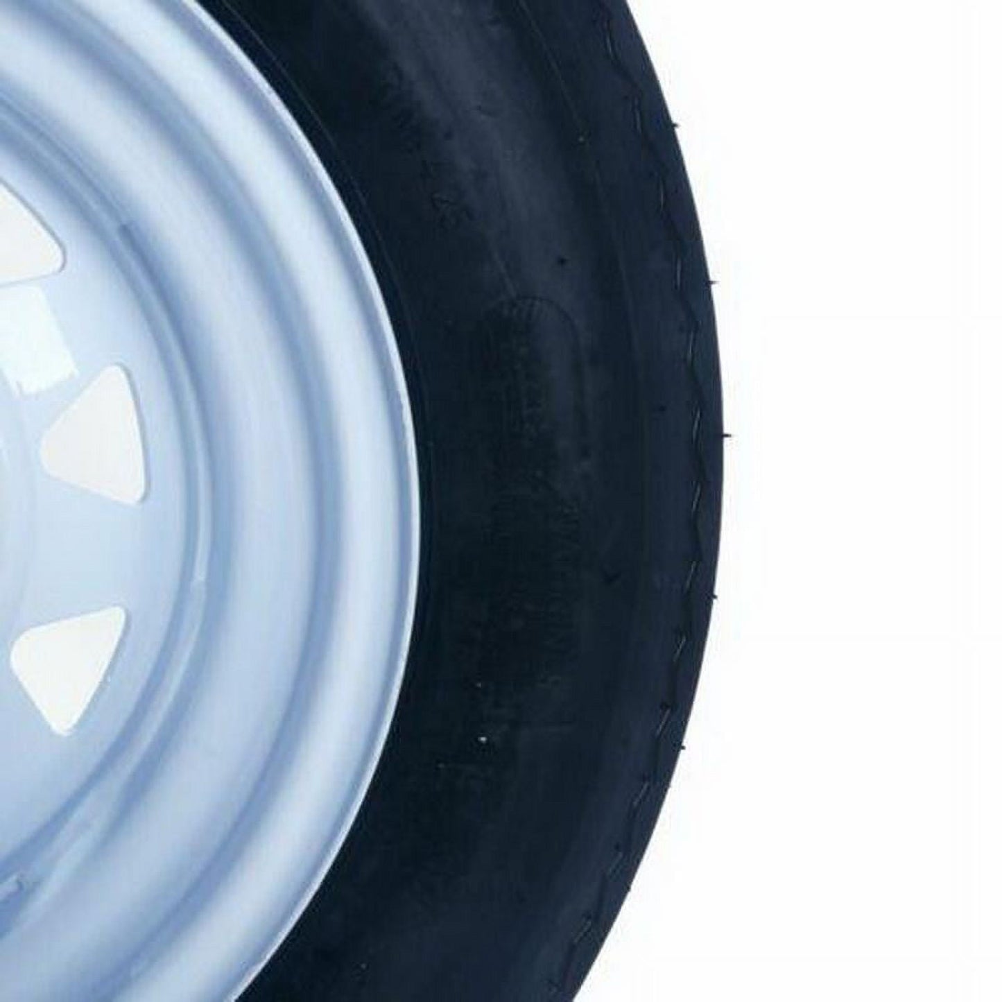 Versatile Ktaxon Set of 2 5.30-12 LRC Bias Trailer Tires, 12" 5 Lug White STP Wheels 5.30x12