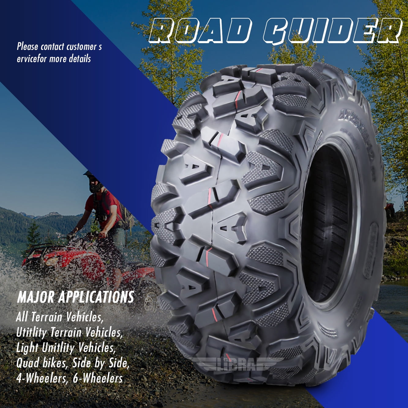 Classic Set 4 ATV UTV Mud Tires 26x9-12 26x9x12 Front & 26x12-12 26x12x12 Rear 6PR