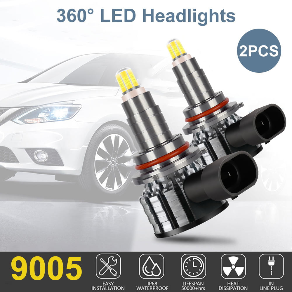 Classic For Chevrolet Colorado 2021 2020 2 PCS 9005 HB3 LED Headlight Super Bright Bulbs Kit White 15000LM High/Low Beam