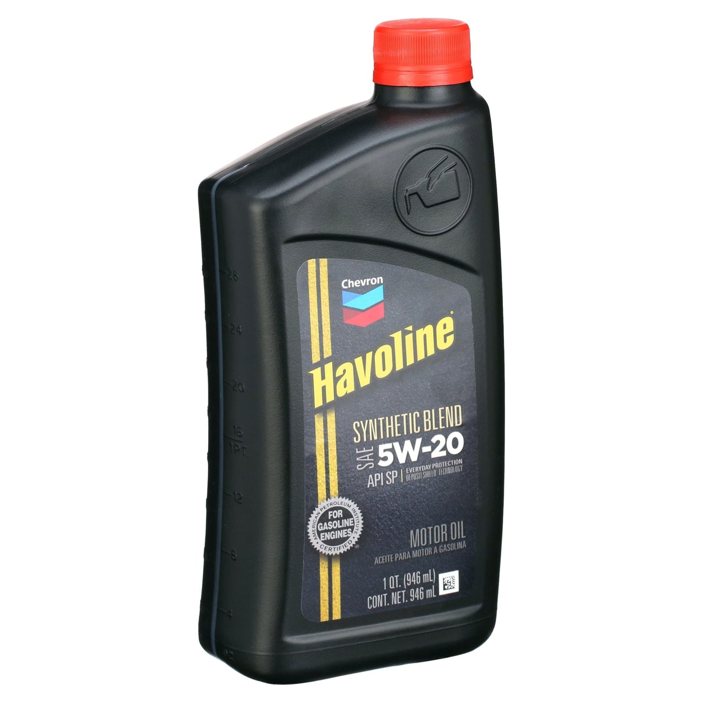 Versatile Chevron Havoline Motor Oil 5W-20, 1 Quart