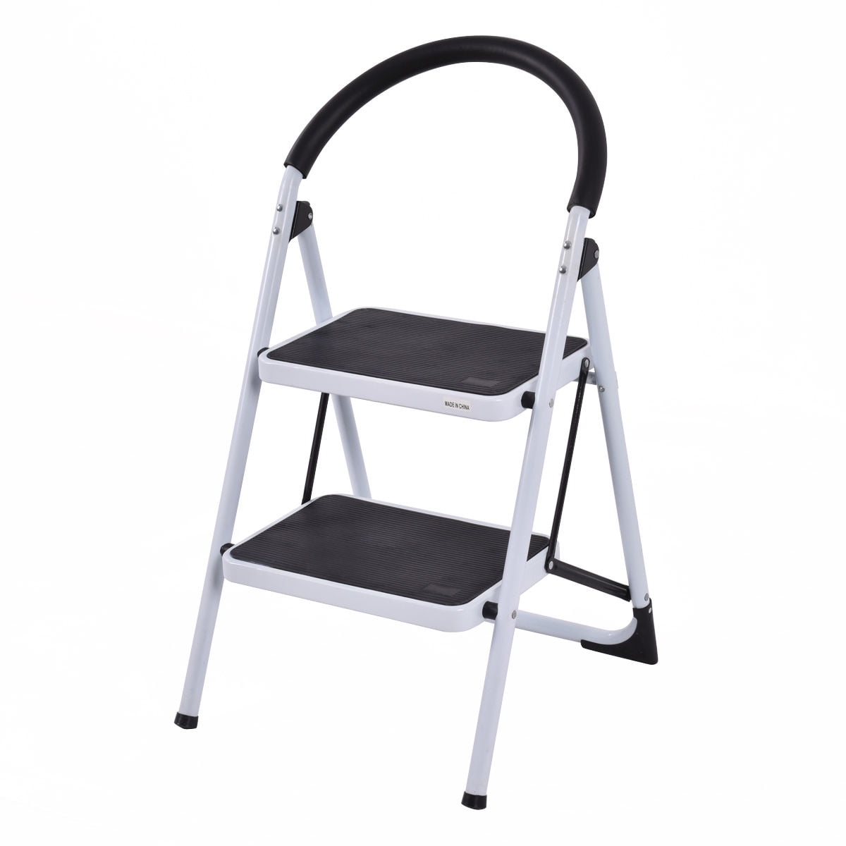 Versatile Costway 2 Step Ladder Folding Stool Heavy Duty 330Lbs Capacity Industrial Lightweight