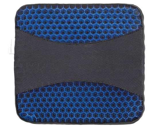 Classic Auto Drive Car Seat Cushion Hex Gel Black and Blue Universal Fit, 19CU22, 1 Piece