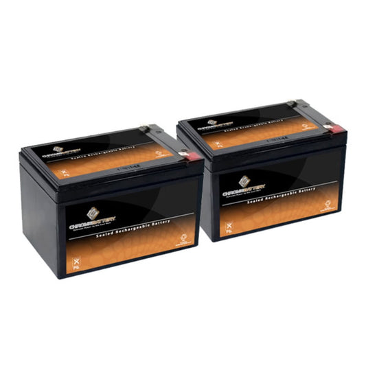 Versatile Chrome Battery 2 X New 12 Volts 12Ah Sealed Lead Acid Battery for Ebike Electric Scooter Battery