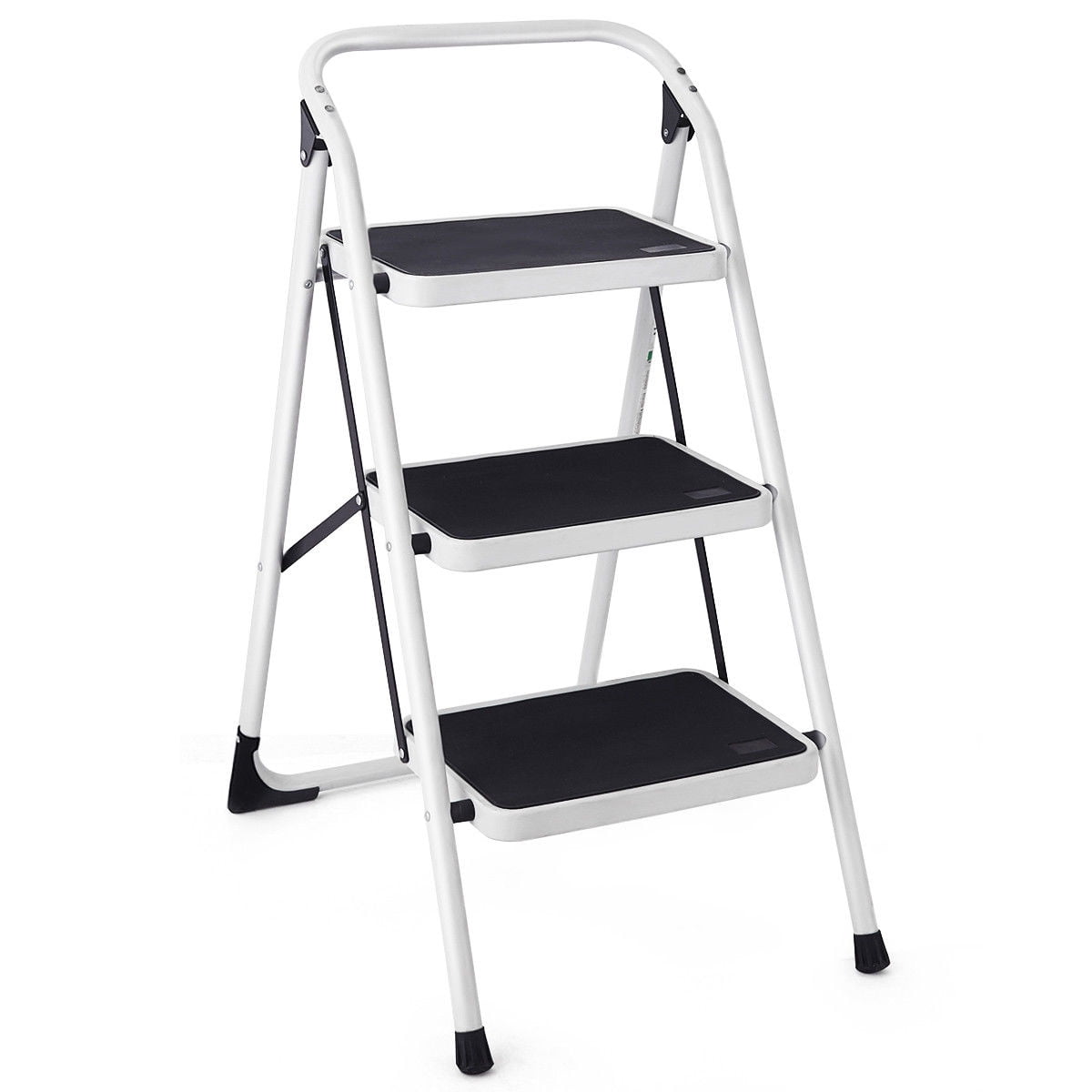 Classic Costway 3 Step Lightweight Ladder HD Platform Foldable Stool 330 LB Cap. Saving Space