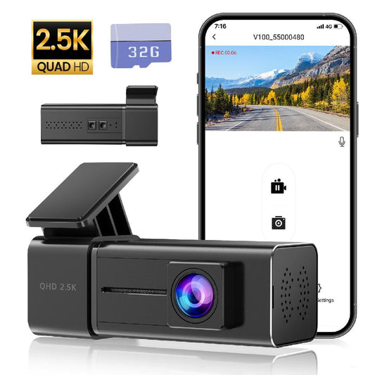 Classic Ecomoment Dash Cam Front 2.5K Car Camera, 2560x1440P Dash Camera for Cars, Mini Dashcams with 32G SD Card, WiFi APP Control, Night Vision, 24H Parking Mode, Loop Recording, G-Sensor,WDR, Uber