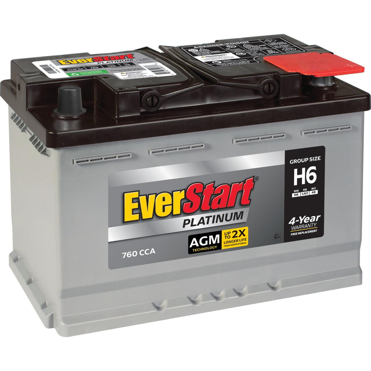 Classic EverStart Platinum BOXED AGM Automotive Battery, Group Size H6 12 Volt, 760 CCA