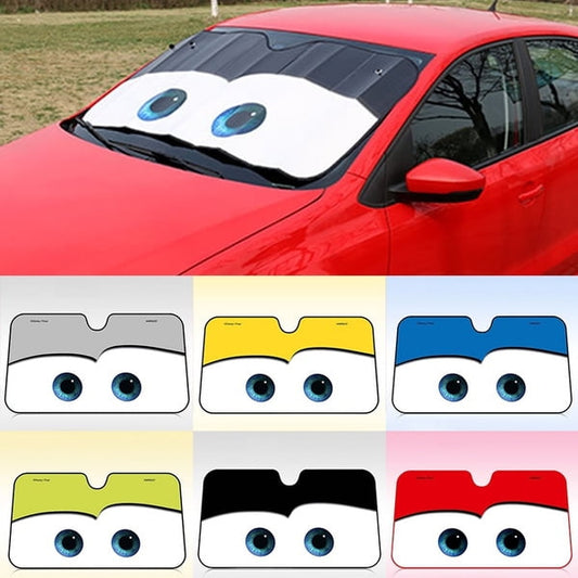 Versatile Eyes Heated Windshield Sunshade Car Window Windscreen Cover Sun Shade Auto Sun Visor Car-covers UV Protection