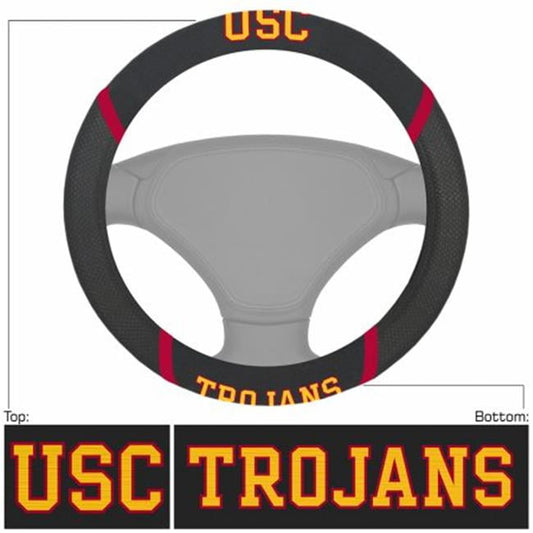 Classic Fanmats USC Southern California Trojans Steering Wheel Cover 15"x15"