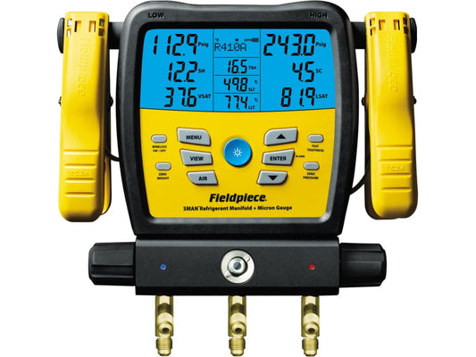 Versatile Fieldpiece SM380V - Three Port, Wireless SMAN Manifold with Micron Gauge