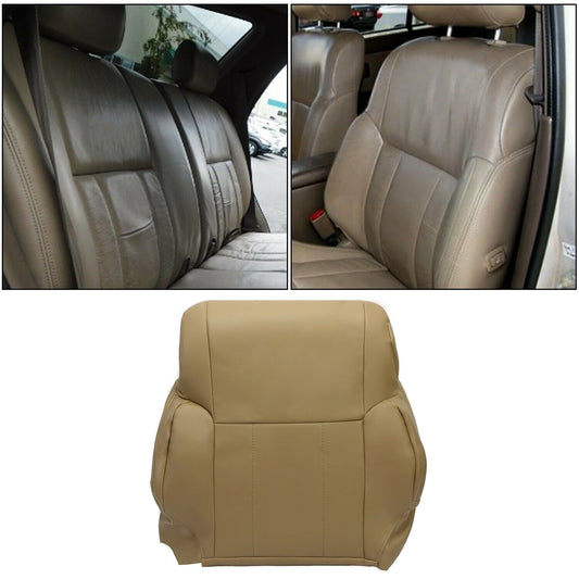 Versatile For 1996-02 Toyota 4Runner Driver Top Upper lean back Leather Seat Cover OAK Tan