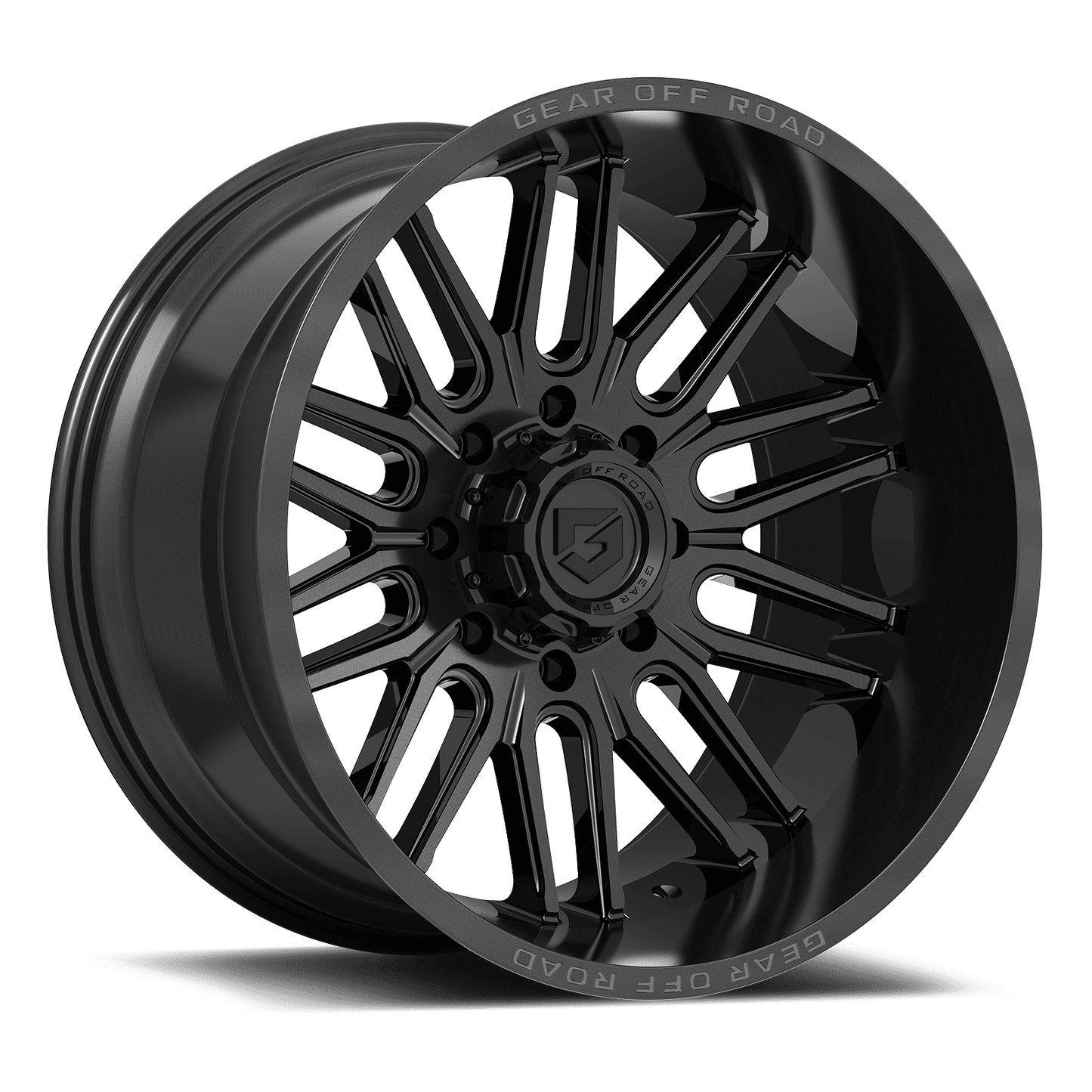 Versatile Gear Off Road 766B 766B-2128944 20X12 8X180 (-44) G/A 766B (HB 124.3) Gloss Black w/Lip Logo A261003