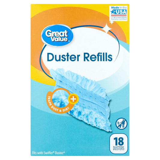 Versatile Great Value Duster Refills, 18 count