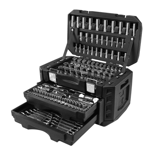 Classic HART Multiple Drive 270-Piece Mechanics Tool Set, Chrome Finish