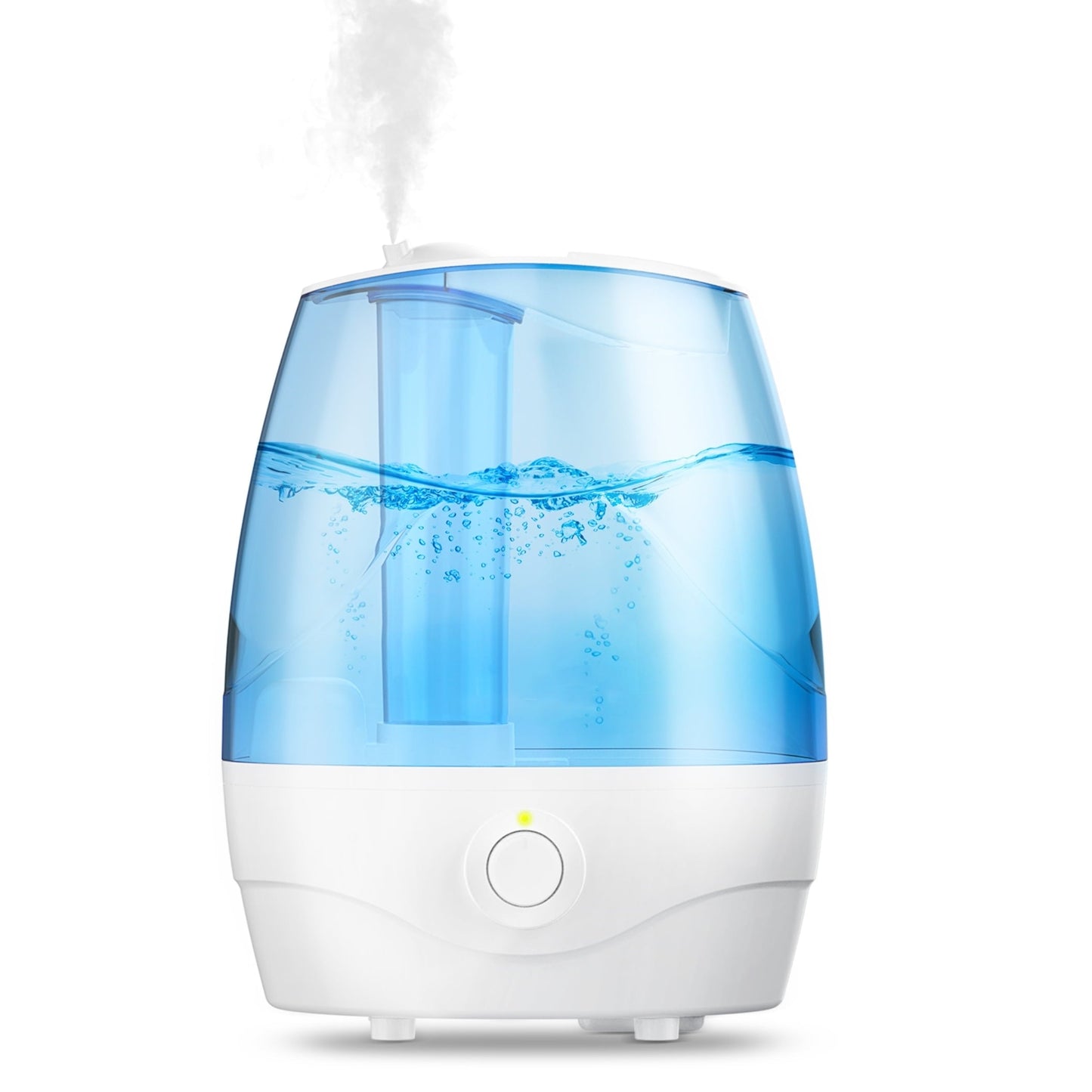 Versatile Humidifiers for Bedroom Mideum Room Home, 3.2L Cool Mist Top Fill Ultrasonic Humidifier for Baby and Plants, with Aroma Pad , Auto Shut-off, White