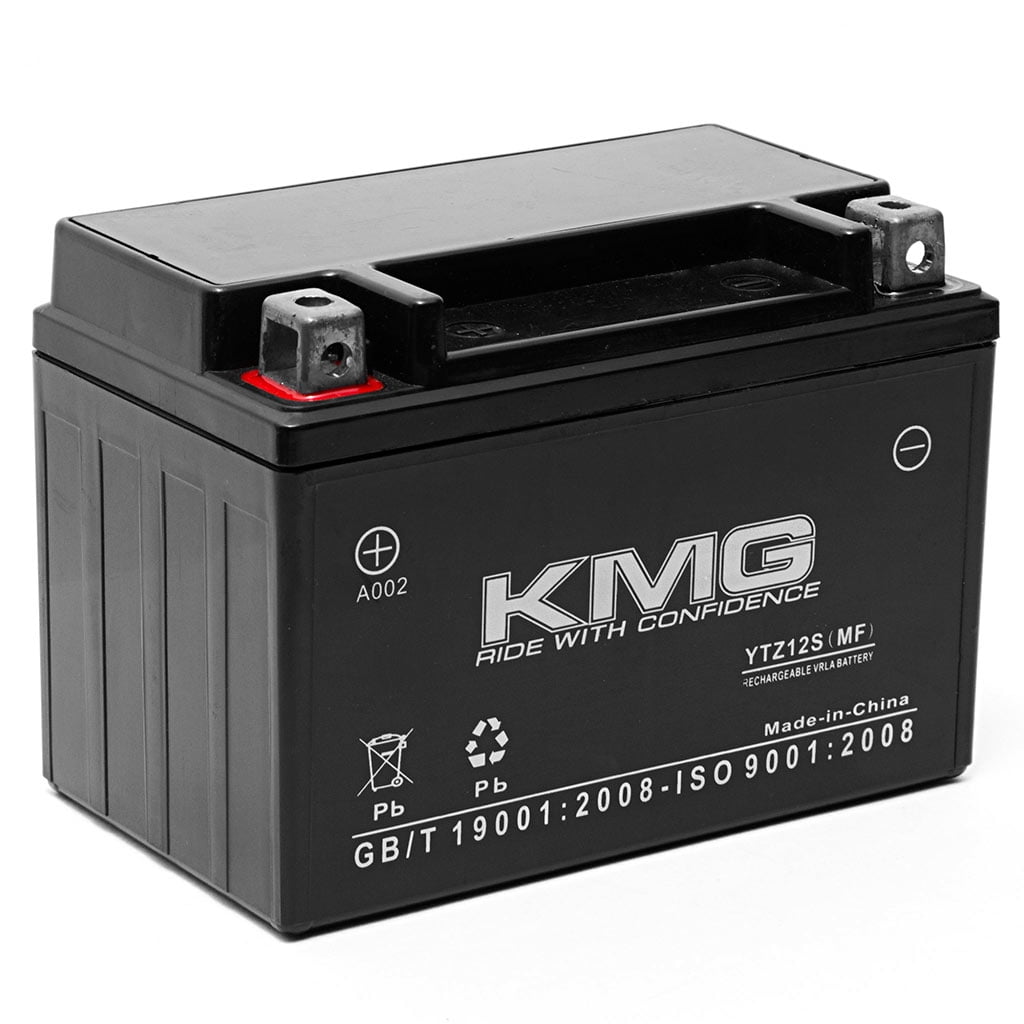 Classic KMG 12V Battery Compatible with Honda VT750C, CA, C2 2004-2008 Replacement Battery YTZ12S Sealed Maintenance Free Battery High Performance 12V SMF Replacement Powersport Battery