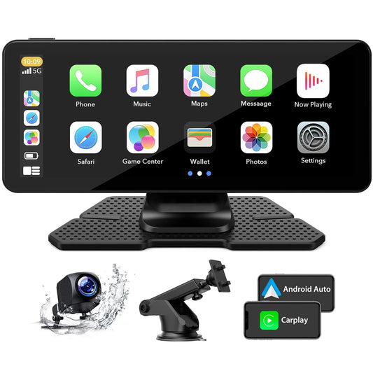 Classic Lamtto 6.86 inch Touch Screen Car Stereo for Vehicle Wireless Apple Carplay&Android Auoto with Backup Camera, Built-in Multimedia Player Audio, GPS