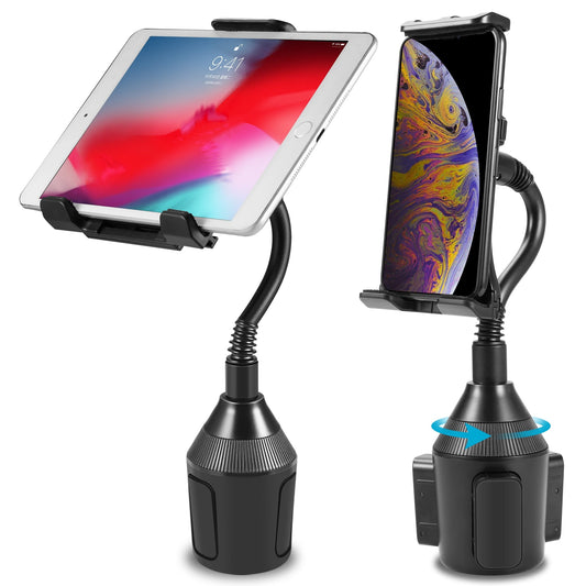 Classic Luxmo Adjustable Long Arm Car Cup Holder Mount Stand Cradle for iPad Samsung Tablet GPS Phon