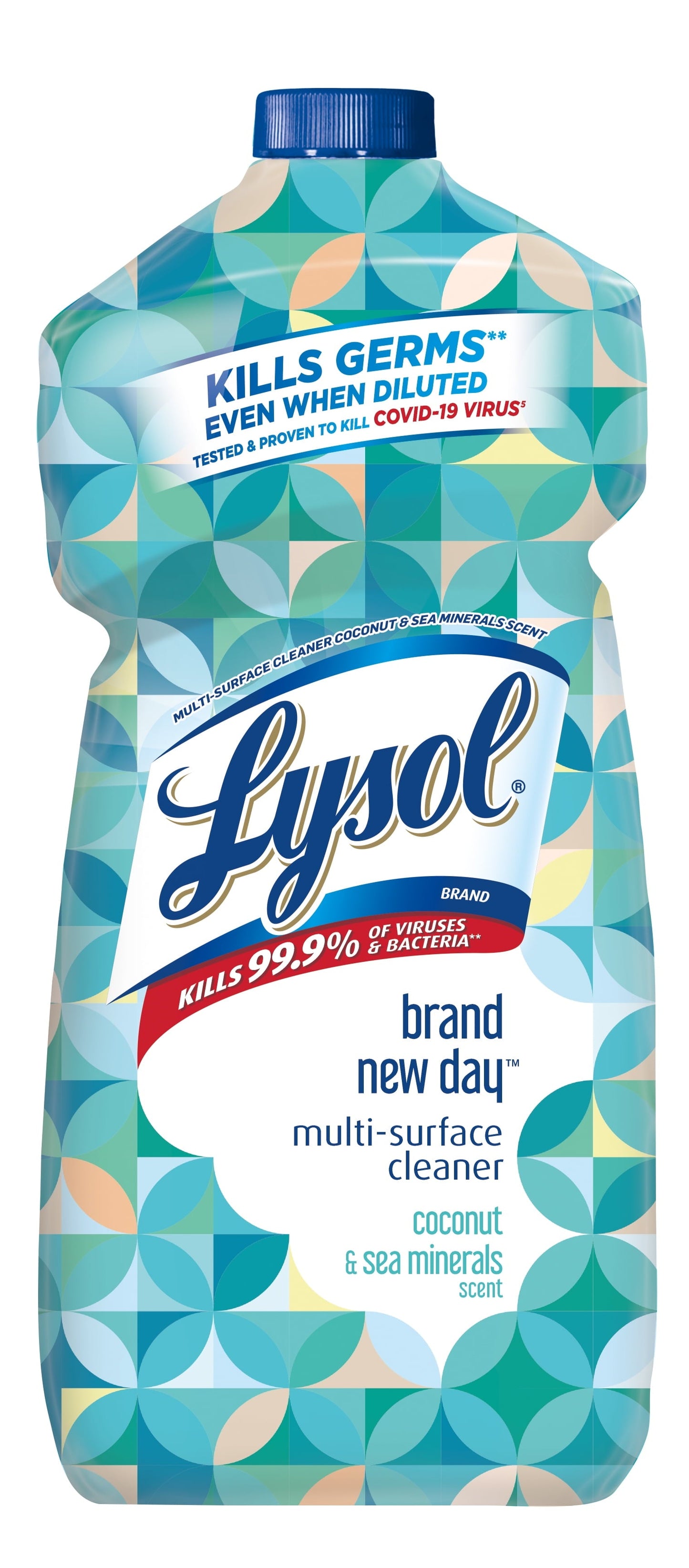 Classic Lysol Multi-Surface Cleaner, Sanitizing and Disinfecting Pour, to Clean and Deodorize, Coconut & Sea Minerals, 48 Fl Oz