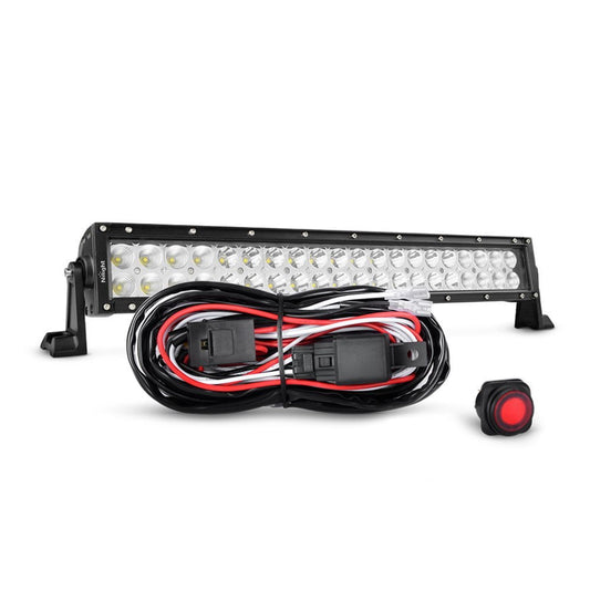 Versatile Nilight 22 Inch 120W Spot Flood Combo LED Light Bar Led Work Light Off Road Light Driving Light With Off Road Wiring Harness, 2 Years Warranty