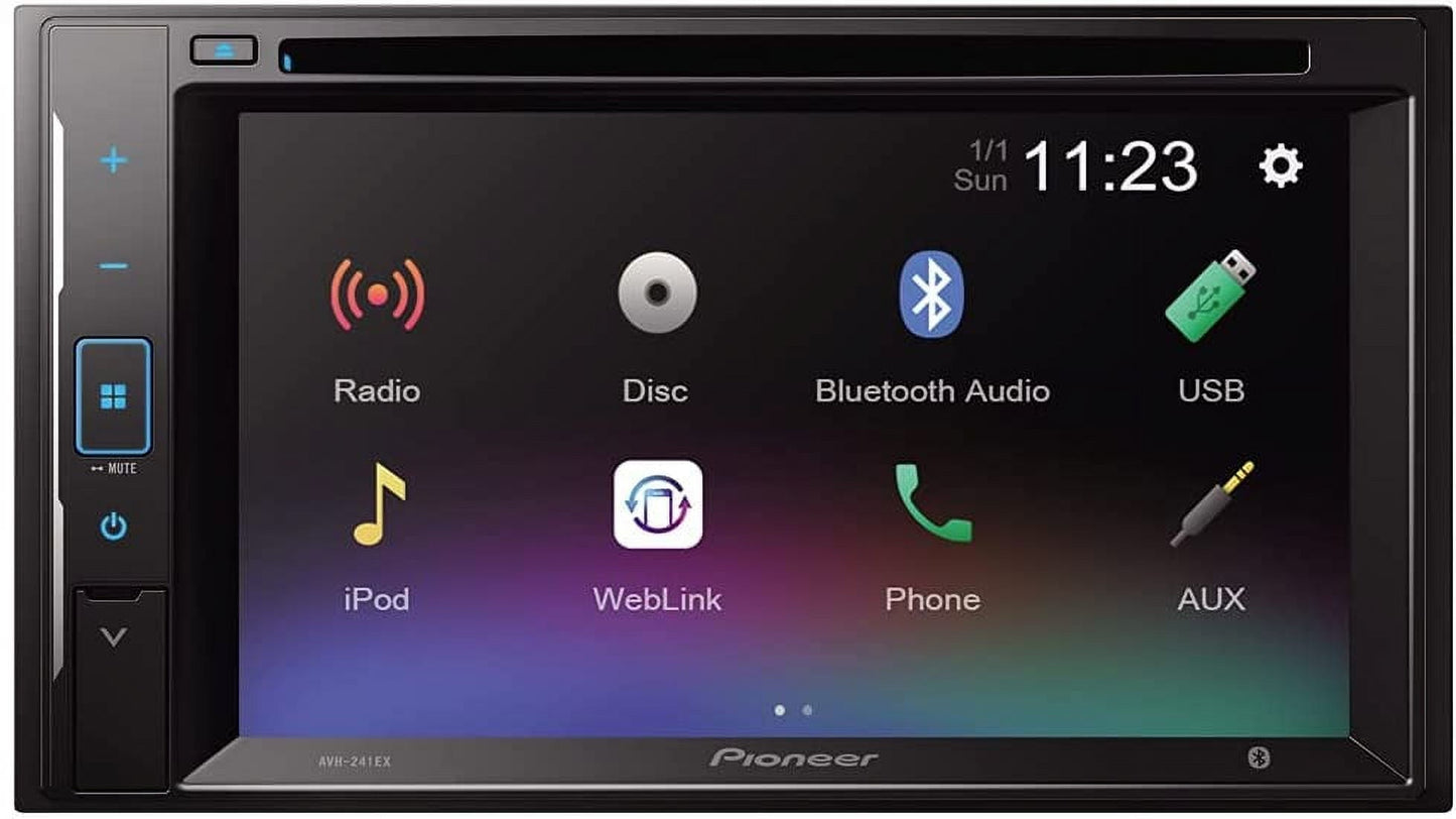 Versatile Pioneer AVH-240EX 6.2" Double-DIN DVD Touchscreen Multimedia Receiver Built-in Alexa