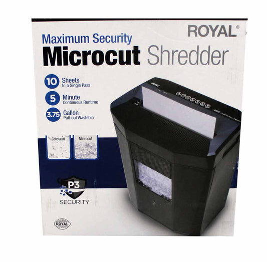 Versatile Royal Microcut Shredder Black (1005MC)