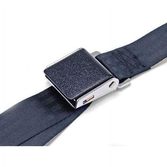 Versatile Scott Drake SB-BK-DLX 1965-1973 Black Wrinkle Seat Belt