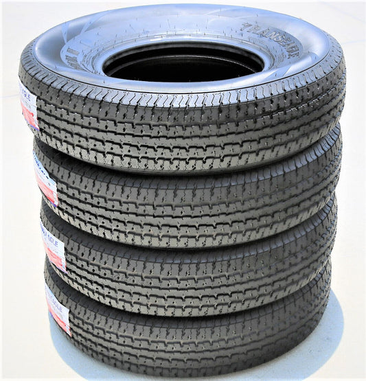 Versatile Set of 4 (FOUR) Transeagle ST Radial II Steel Belted ST 235/80R16 Load E (10 Ply) Trailer Tires