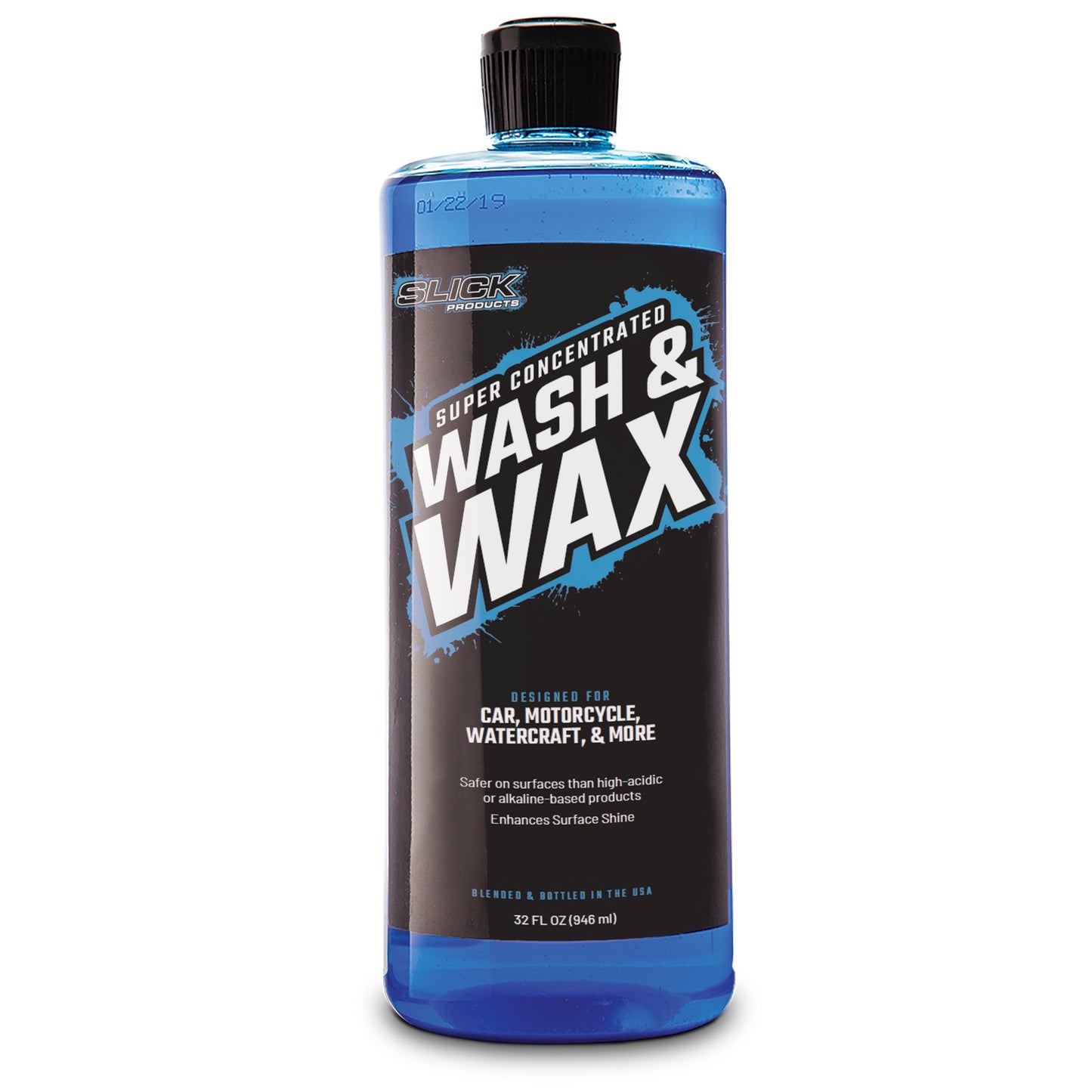 Classic Slick Products Wash & Wax Foam Shampoo Cleaning Solution for Car, Truck, RV, & Boat, 32 fl oz