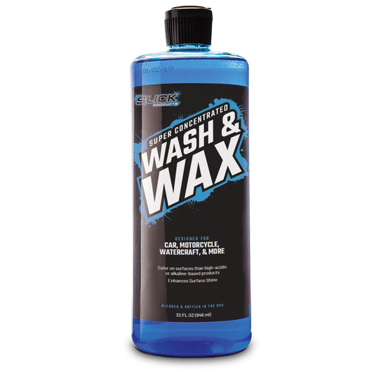 Classic Slick Products Wash & Wax Foam Shampoo Cleaning Solution for Car, Truck, RV, & Boat, 32 fl oz