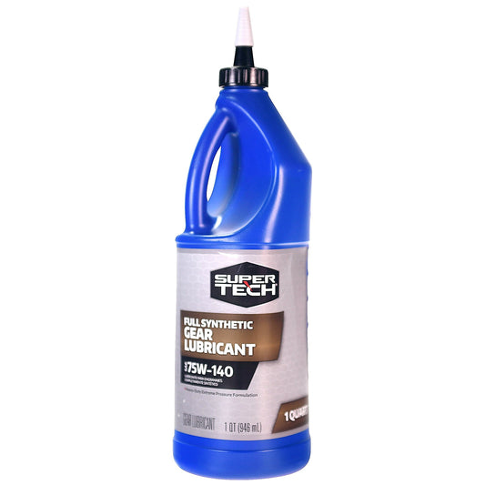 Versatile Super Tech SAE 75W-140 Full Synthetic Gear Lubricant Bottle, 1 Quart