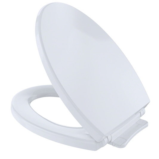 Classic TOTOÂ® SoftCloseÂ® Non Slamming, Slow Close Elongated Toilet Seat and Lid, Cotton White - SS114#01