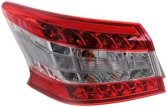 Versatile Tail Light Compatible With 2013-2015 Nissan Sentra Left Driver Side, Outer With bulb(s)