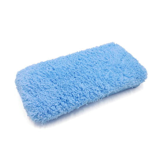 Versatile Unique Bargains Blue Rectangle Shaped Microfiber Home Car Washing Tool Cleaning Sponge Block