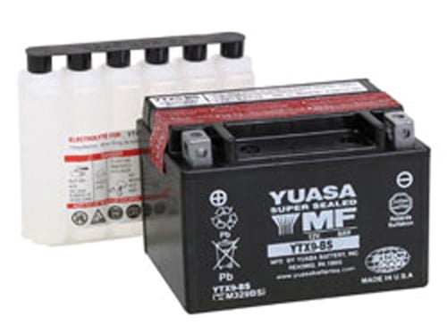 Versatile Yuasa YTX9-BS Maintenance Free12 Volt Battery-YUAM329BS