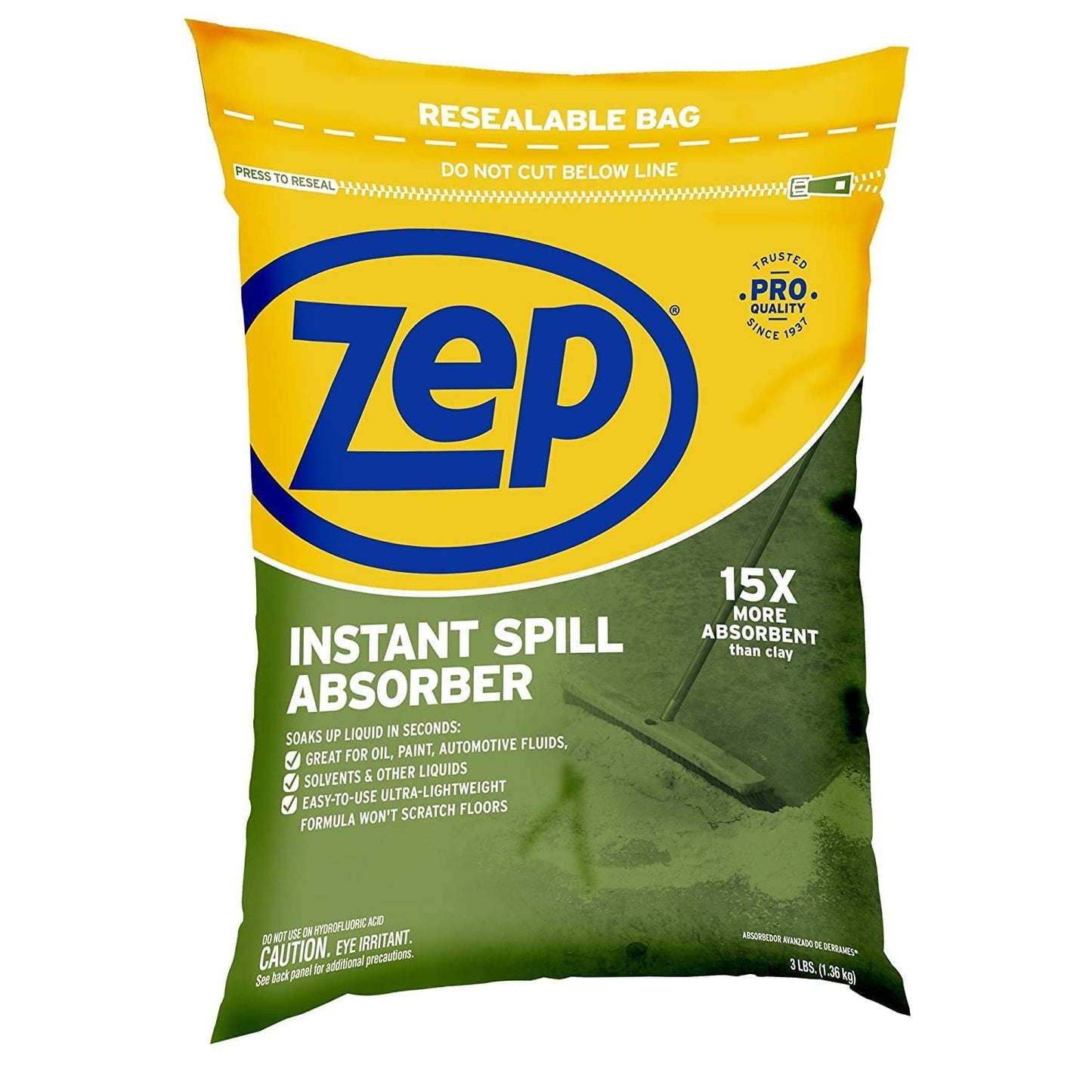 Versatile Zep Commercial Instant Spill Multipurpose Absorber 3lb/48oz