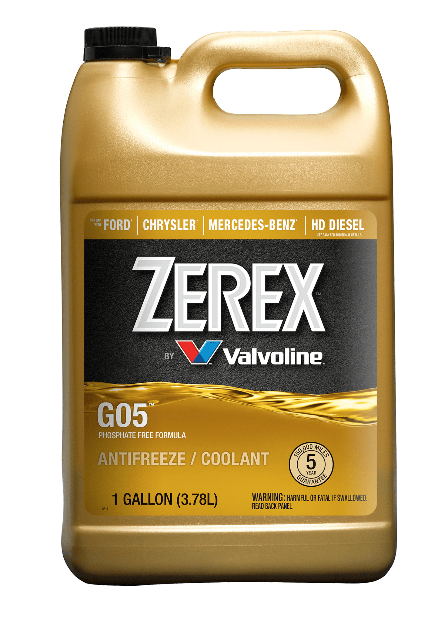 Versatile Zerex G05 Phosphate Free Antifreeze / Coolant Concentrate 1 GA