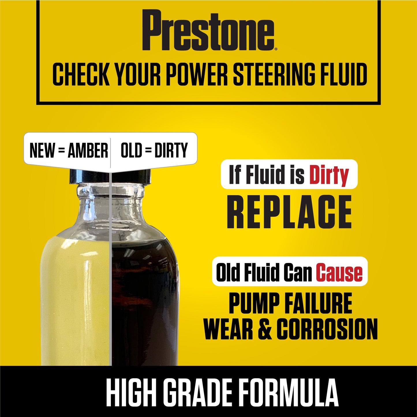 Versatile Prestone Universal Power Steering Fluid, 12 fl oz