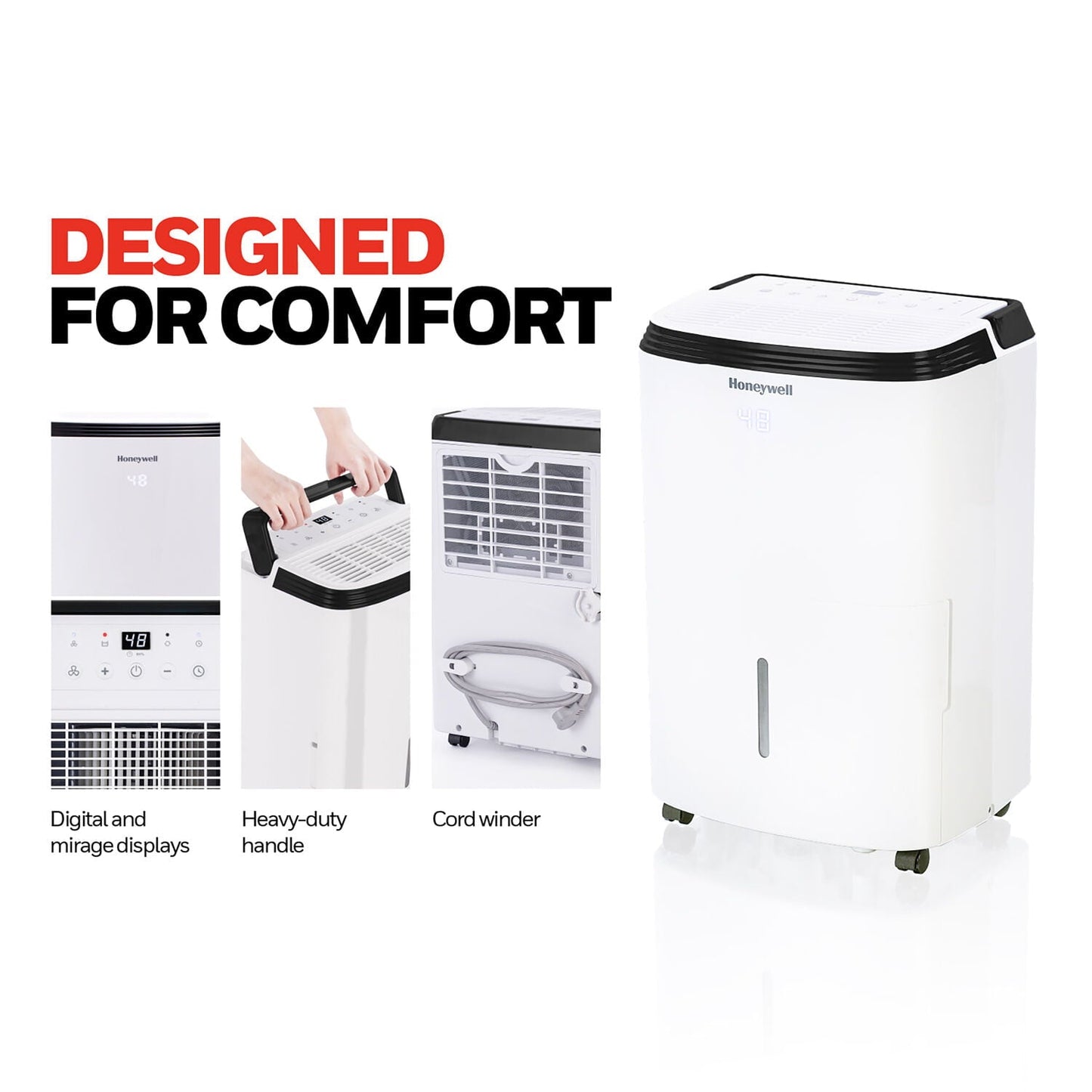 Classic Honeywell 70 Pint Energy Star Dehumidifier with Pump, TP70AWKNR