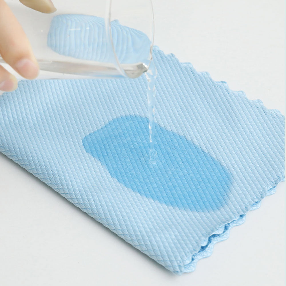 Classic MLfire 10PCS Microfibre Cleaning Cloths Reusable Streak Free Kitchen Rags Cleaning Rag Lint Fish Scale Cloth Rags for Car Window Household Cleaning Rag No Traces Faded Absorbent Kitchen Rags