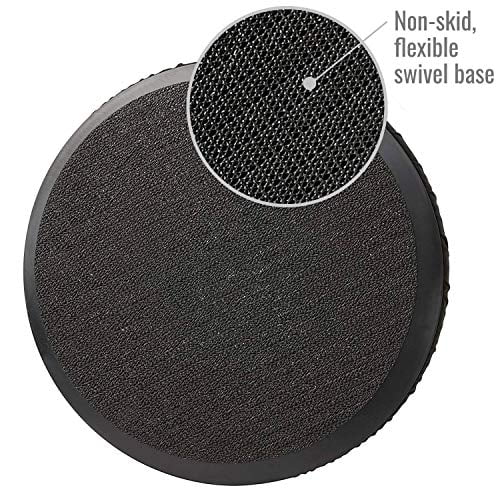 Versatile HealthSmart 360 Degree Swivel Seat Cushion, Chair Assist for Elderly, Swivel Seat Cushion for Car, Twisting Disc, Black, 15 Inches in Diameter