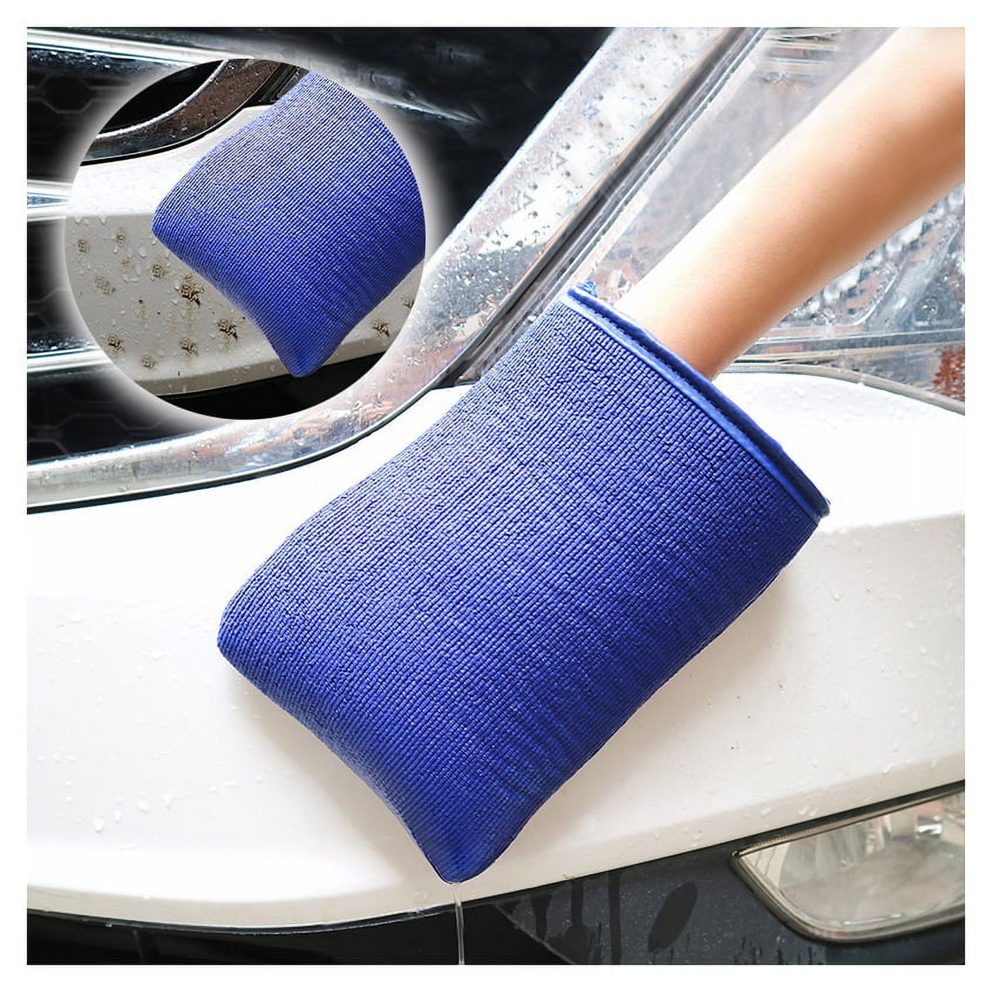 Versatile Clay Mitt, 2 Pack Clay Bar Mitt for Car Detailing, Fine Grade Auto Magic Clay Towel, Scratch-Free and Paint Safe, for Cleaning Polishing Detailing Cars Paint, Glass, Wheels