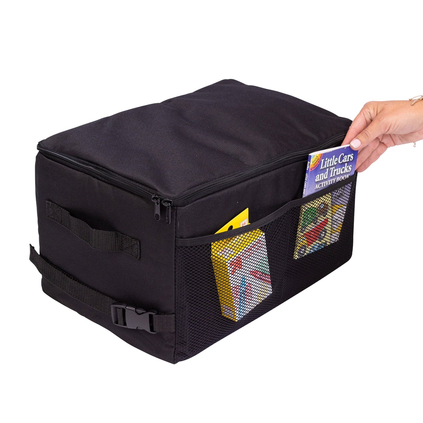 Versatile J.L. Childress Backseat Butler Car Organizer and Storage for Kids of All Ages, Black