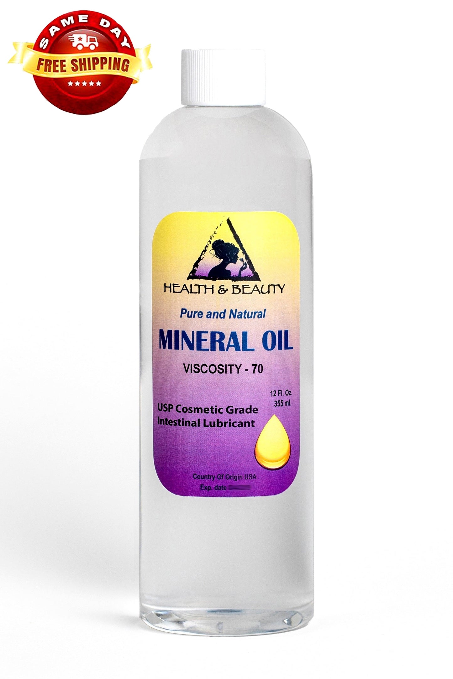 Classic MINERAL OIL 70 VISCOSITY NF HIGH QUALITY USP GRADE LUBRICANT 100% PURE 12 OZ