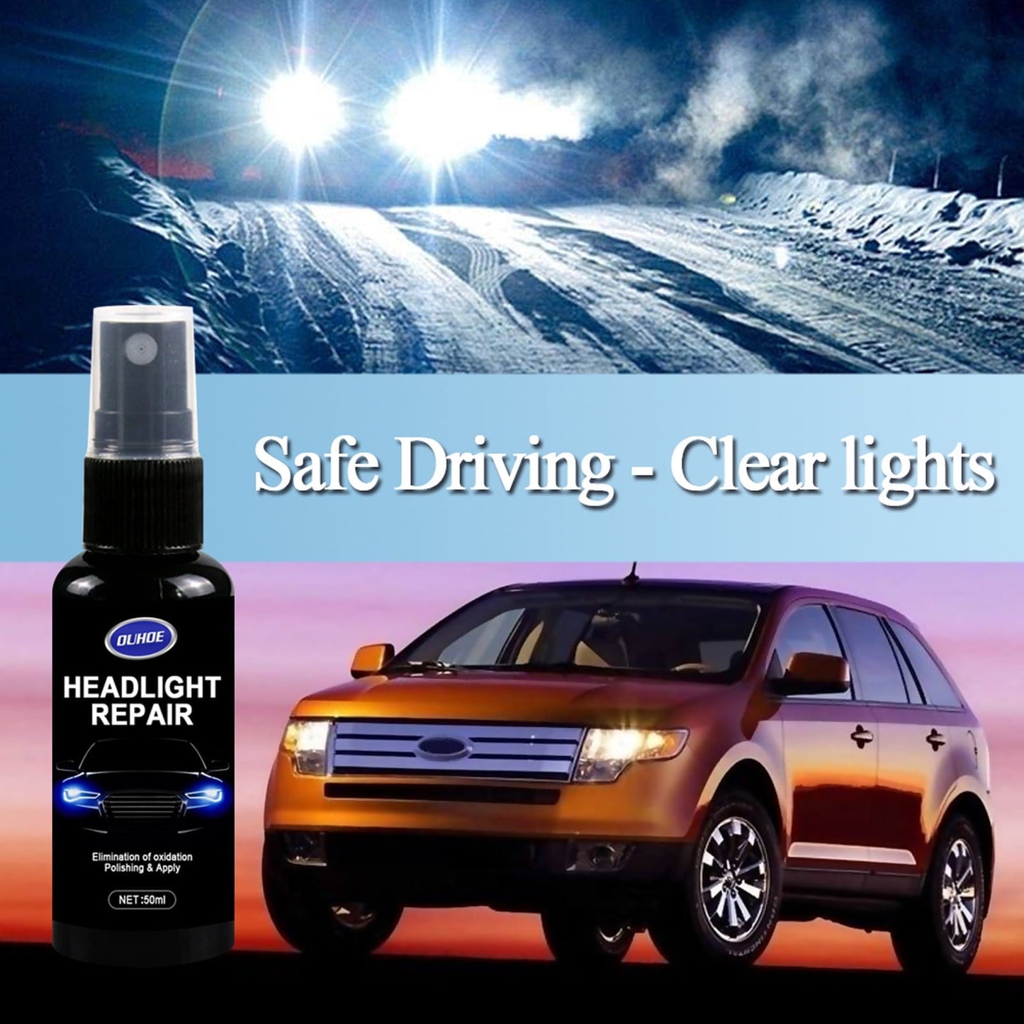 Versatile Vntub Clearance Headlight Renewals Polish Car Repair Kit Headlight Repair Liquid Cleaning 20ML