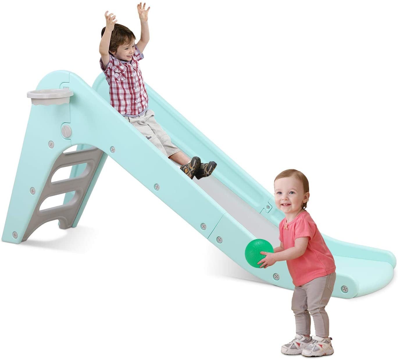 Versatile streakboard Toddler Slide Play Climber Sturdy Slide Toy for Kids 1-6 Years Outdoor Indoor Playground