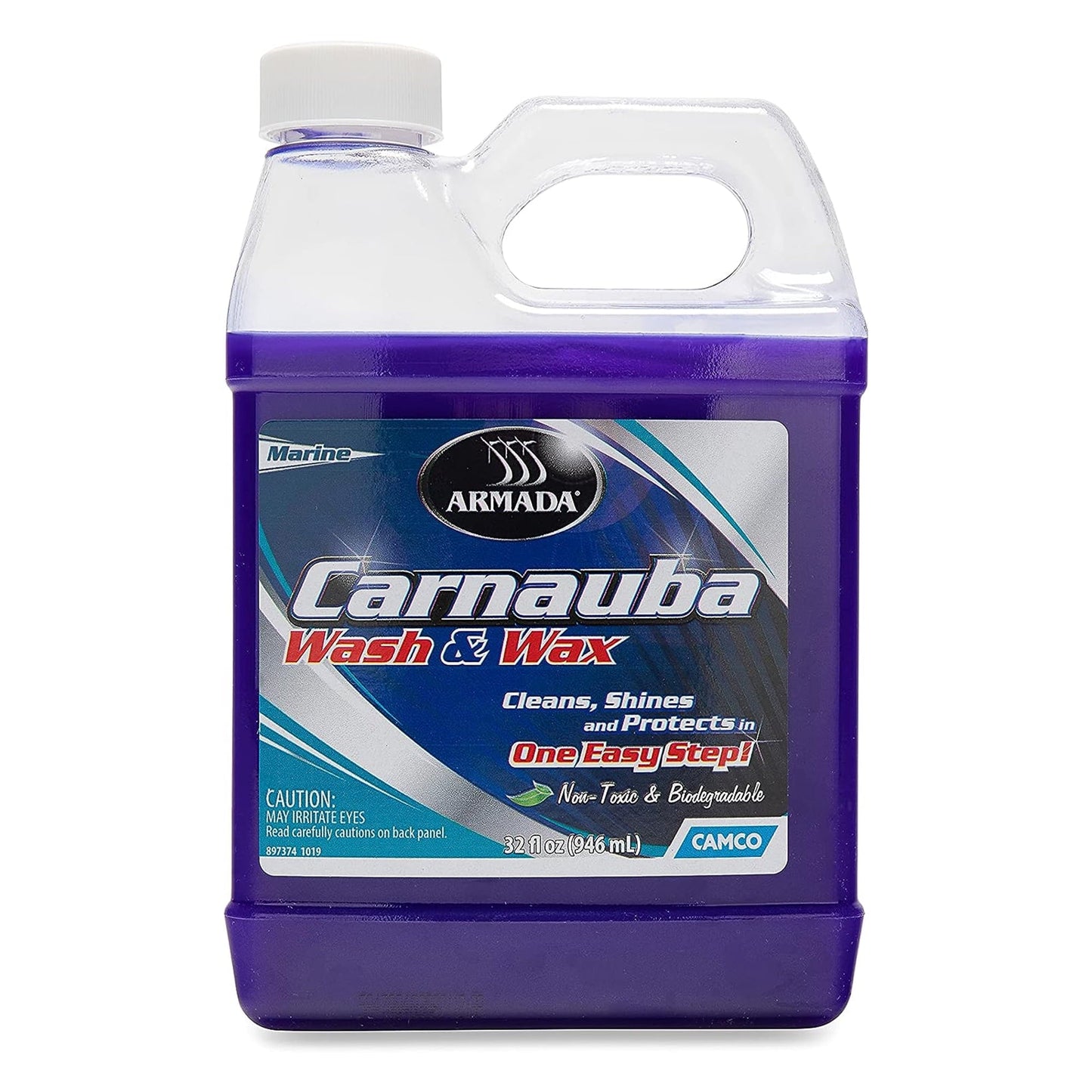 Versatile Camco Armada 32 fl oz Carnauba Wash and Wax Premium Liquid RV Boat Soap Wax