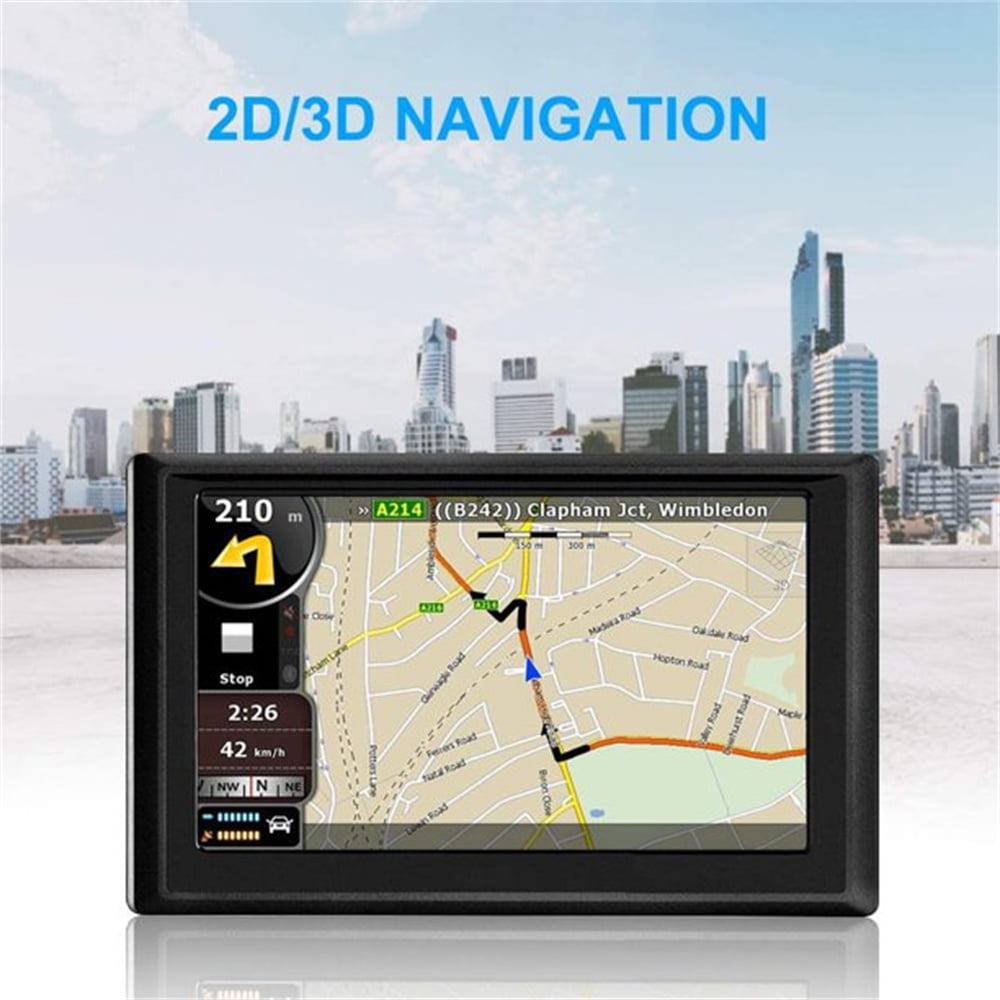 Classic GPS Navigation for Car,5 Inch HD Touchscreen 8GB+128M Vehicle GPS Navigator System,With Voice Guidance and Speed Warning Turn Direction Reminding,Lifetime Free Map Updates