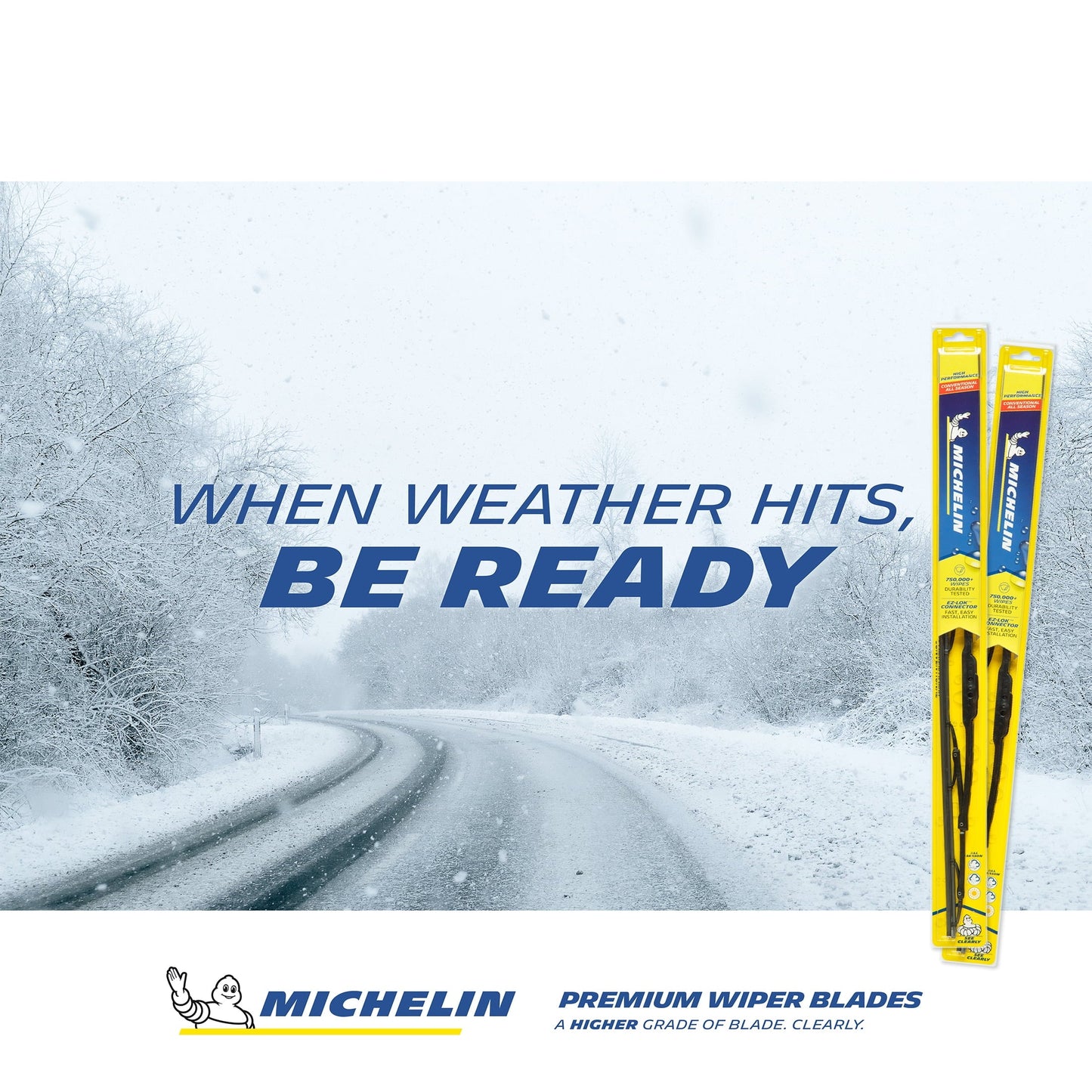 Classic Michelin High Performance All Season Wiper Blade - 18"